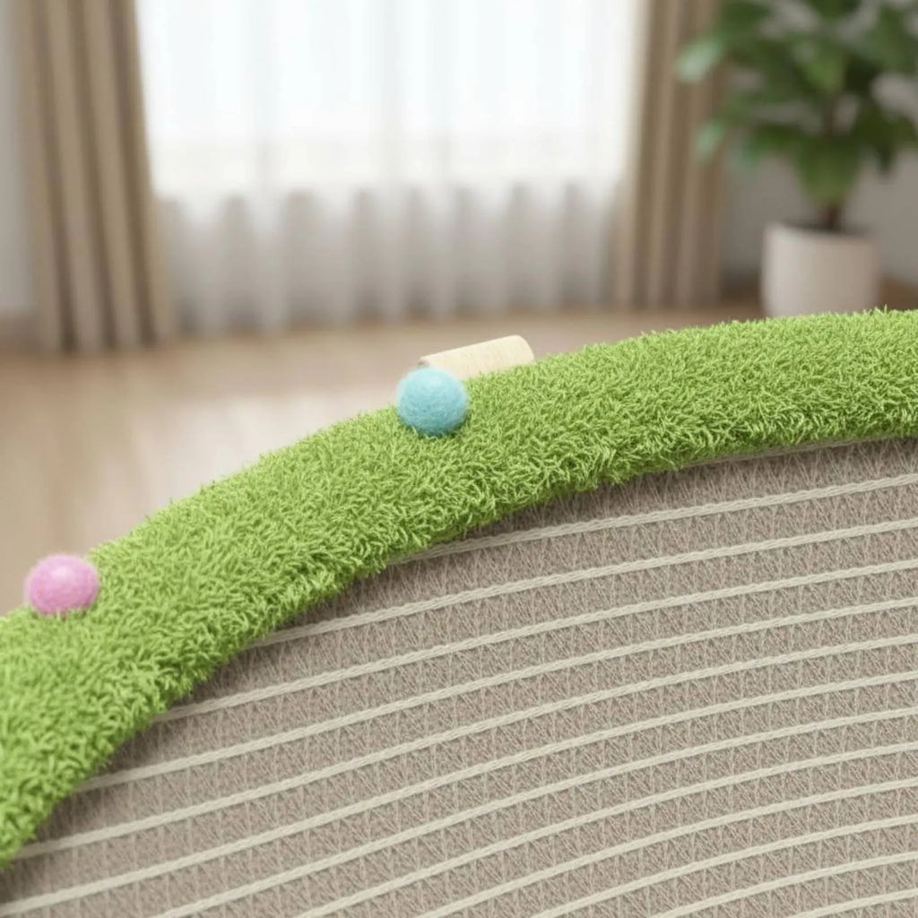 Raised Pet Bed with Scratcher