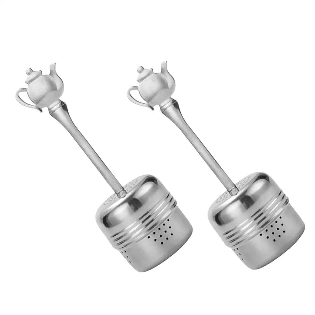 2Pcs Stainless Steel Tea Filter
