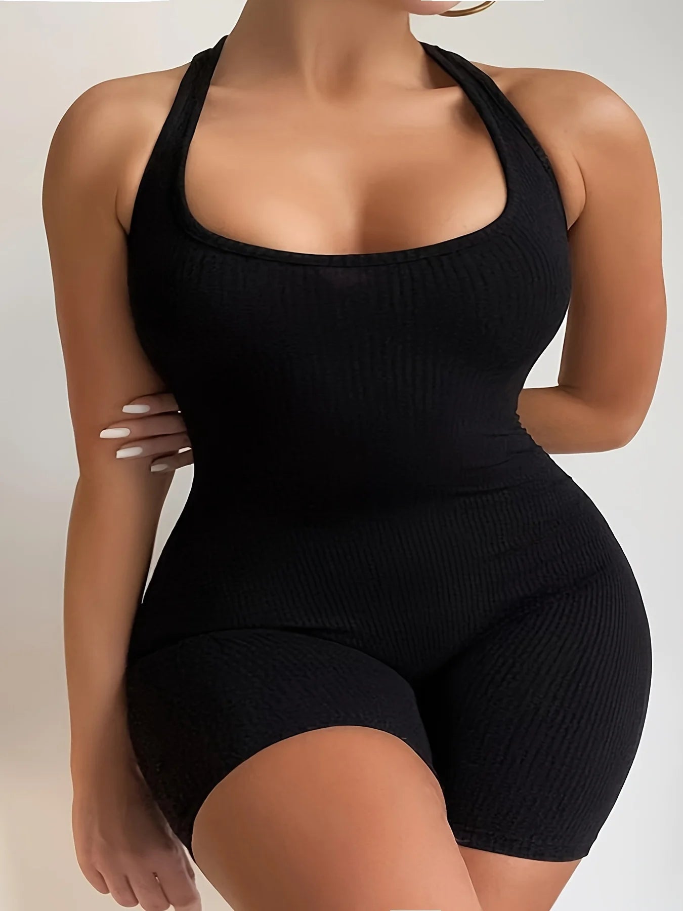 Plus Size Halter Jumpsuit