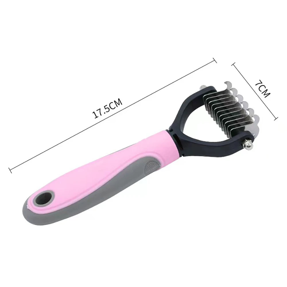Double-Sided Deshedding Comb for Dogs