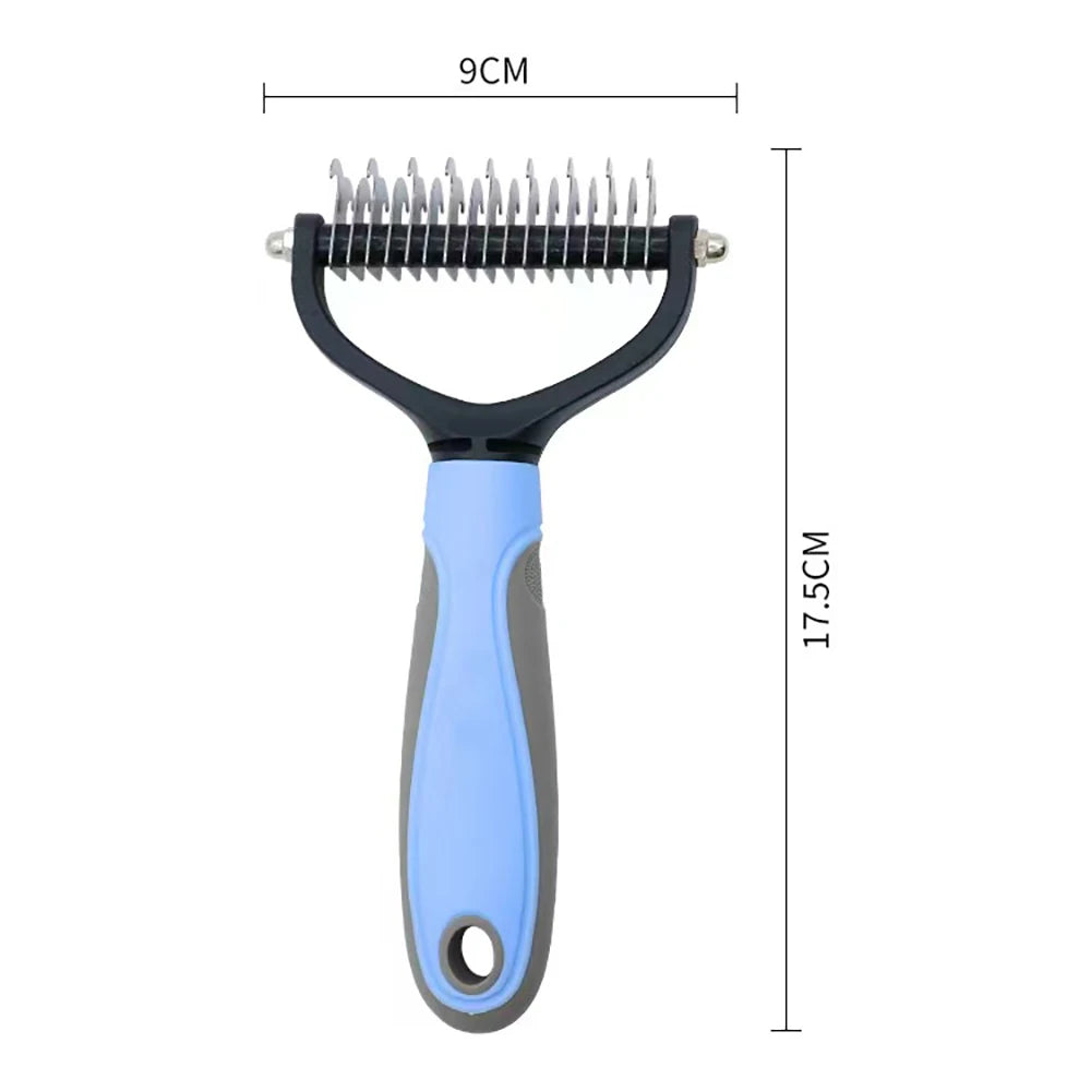 Double-Sided Deshedding Comb for Dogs