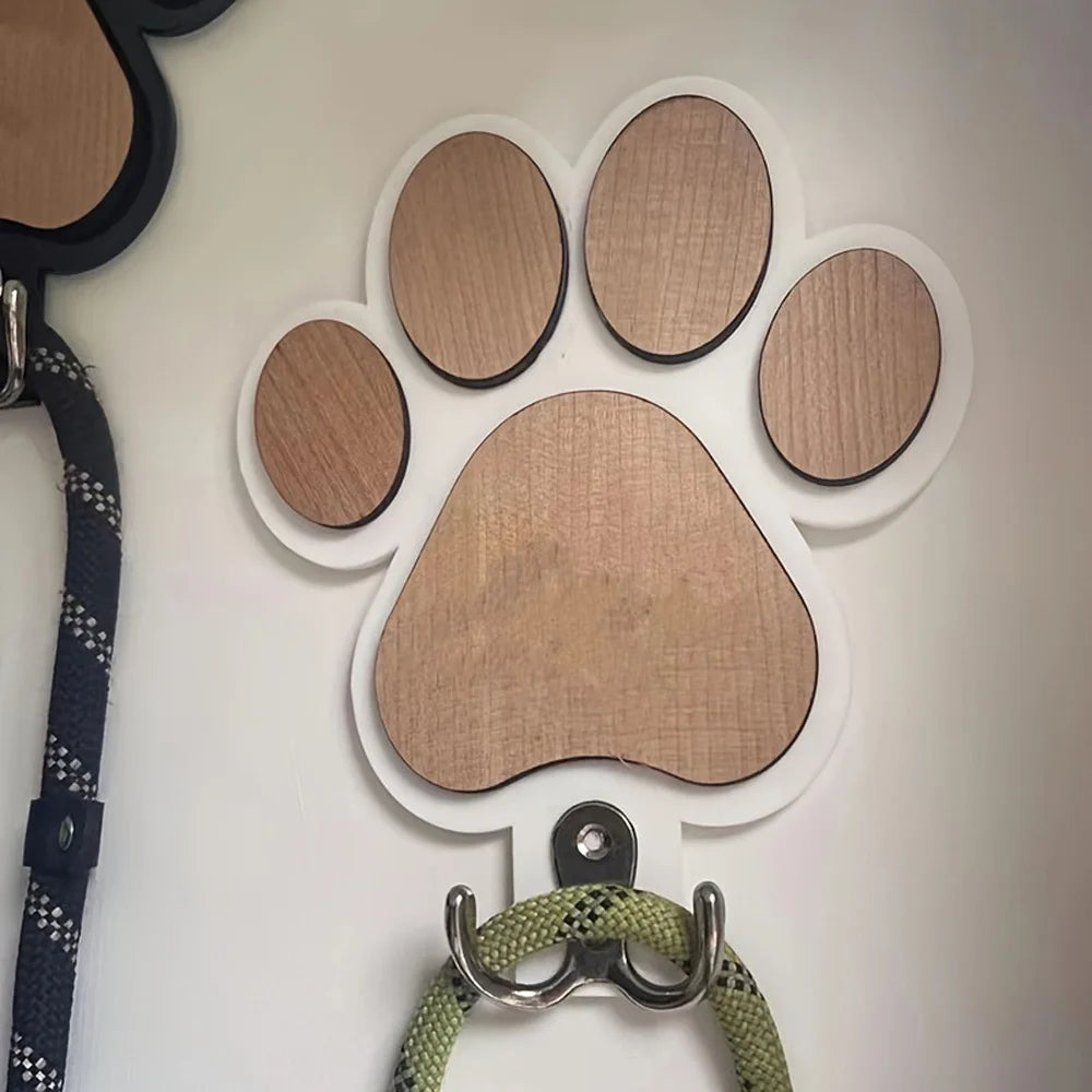 Paw Print Wooden Hanger