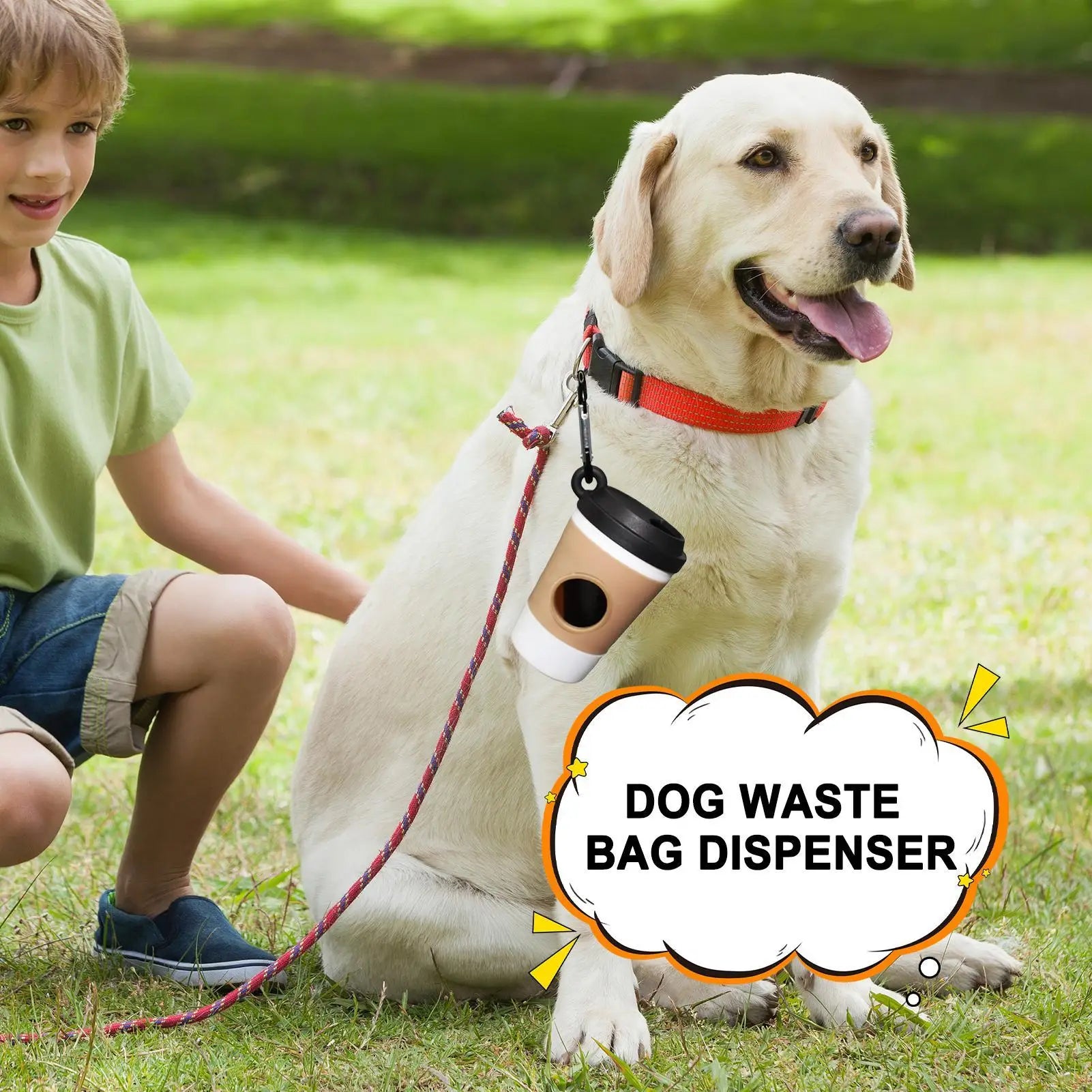 Coffee Cup Pet Waste Bag Dispenser