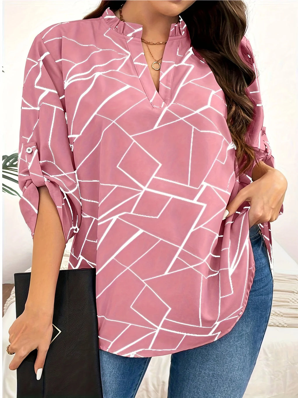 Plus Size Spring Elegant Blouse