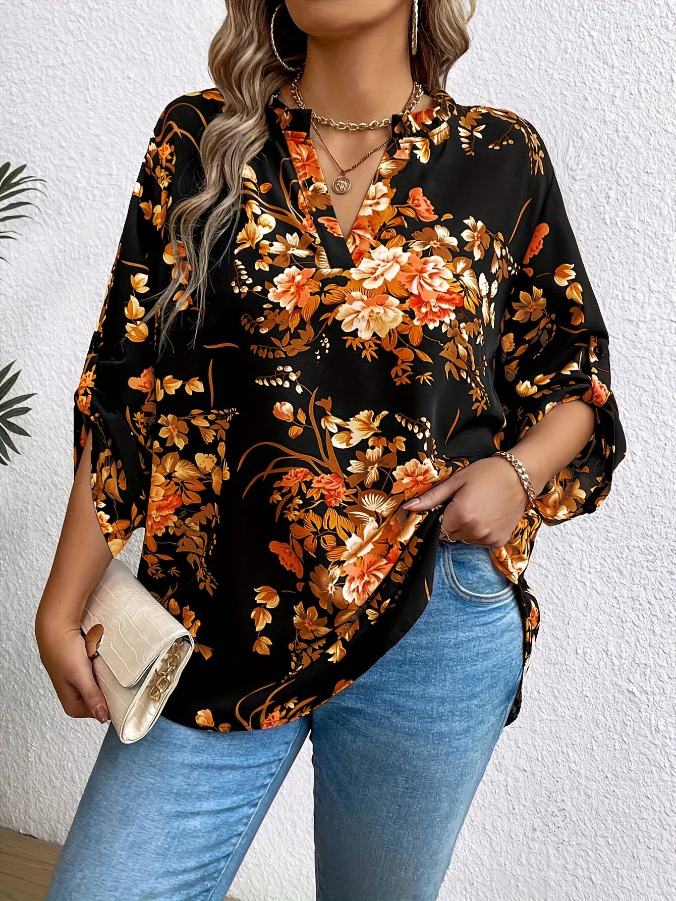 Plus Size Spring Elegant Blouse