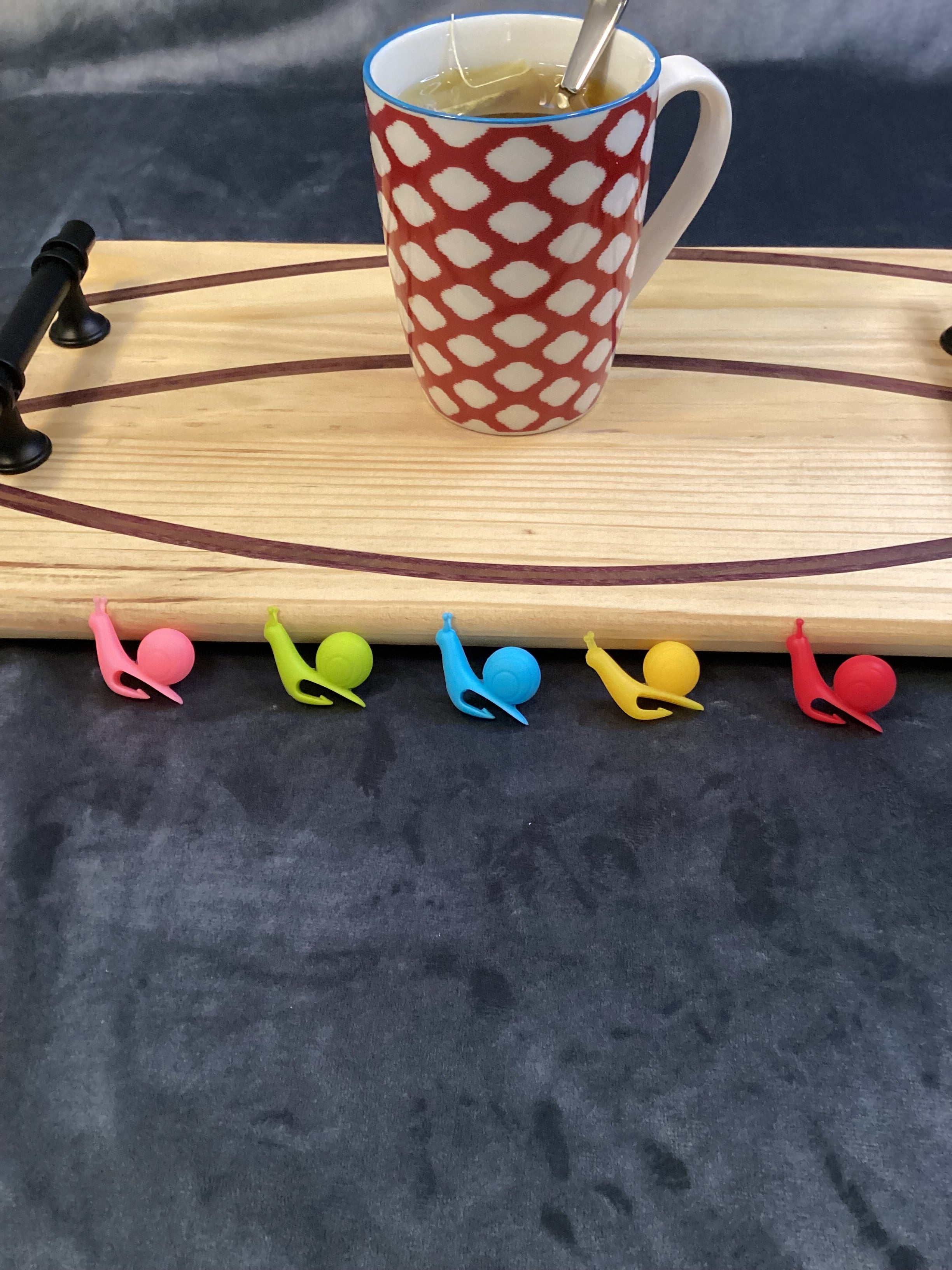 Snail-Shaped Silicone Tea Bag Holder-5 pack