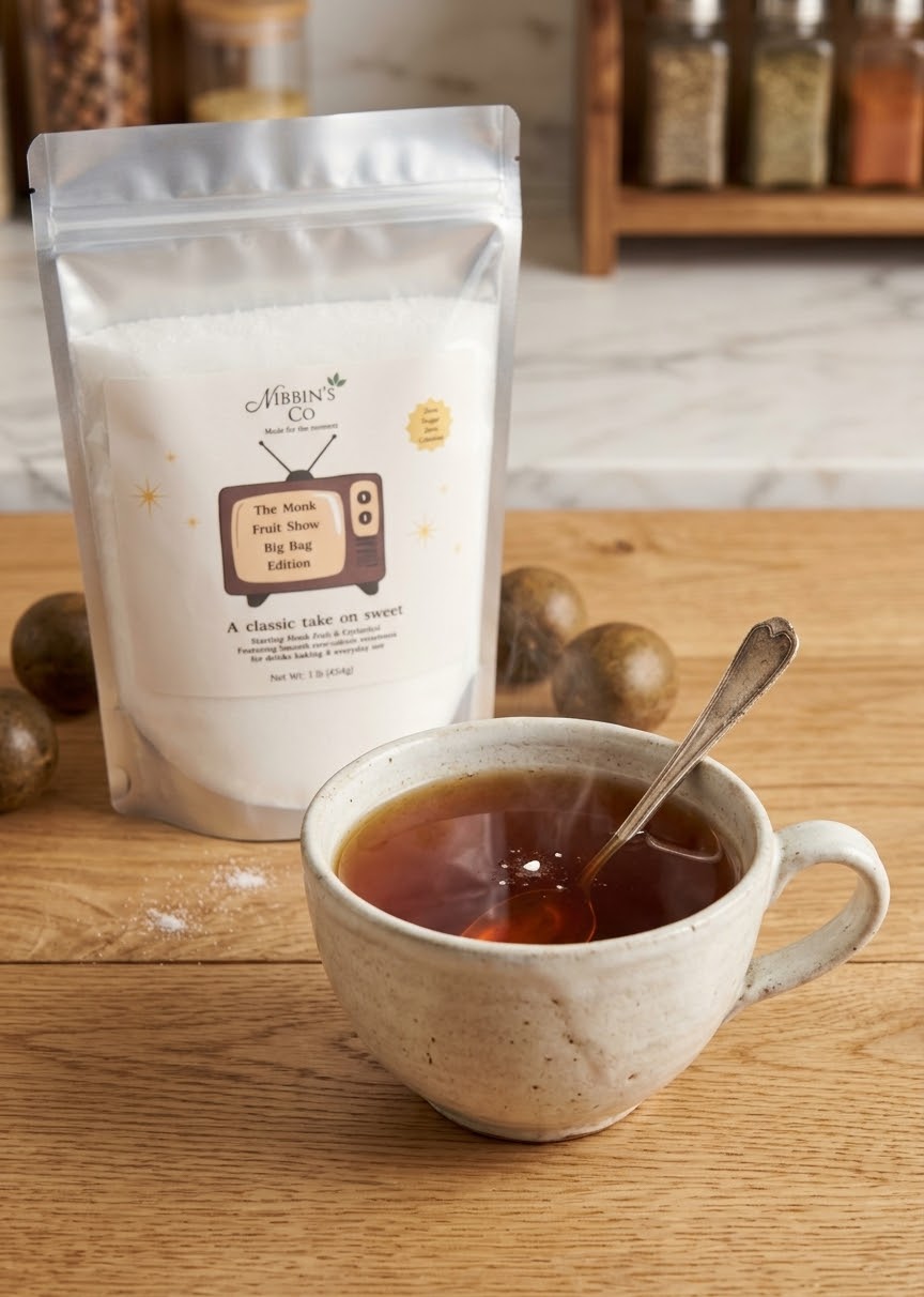 Bulk Monk Fruit Sweetener--1 lb bag - Natural Sugar-Free Sweetener - Zero Calorie Blend
