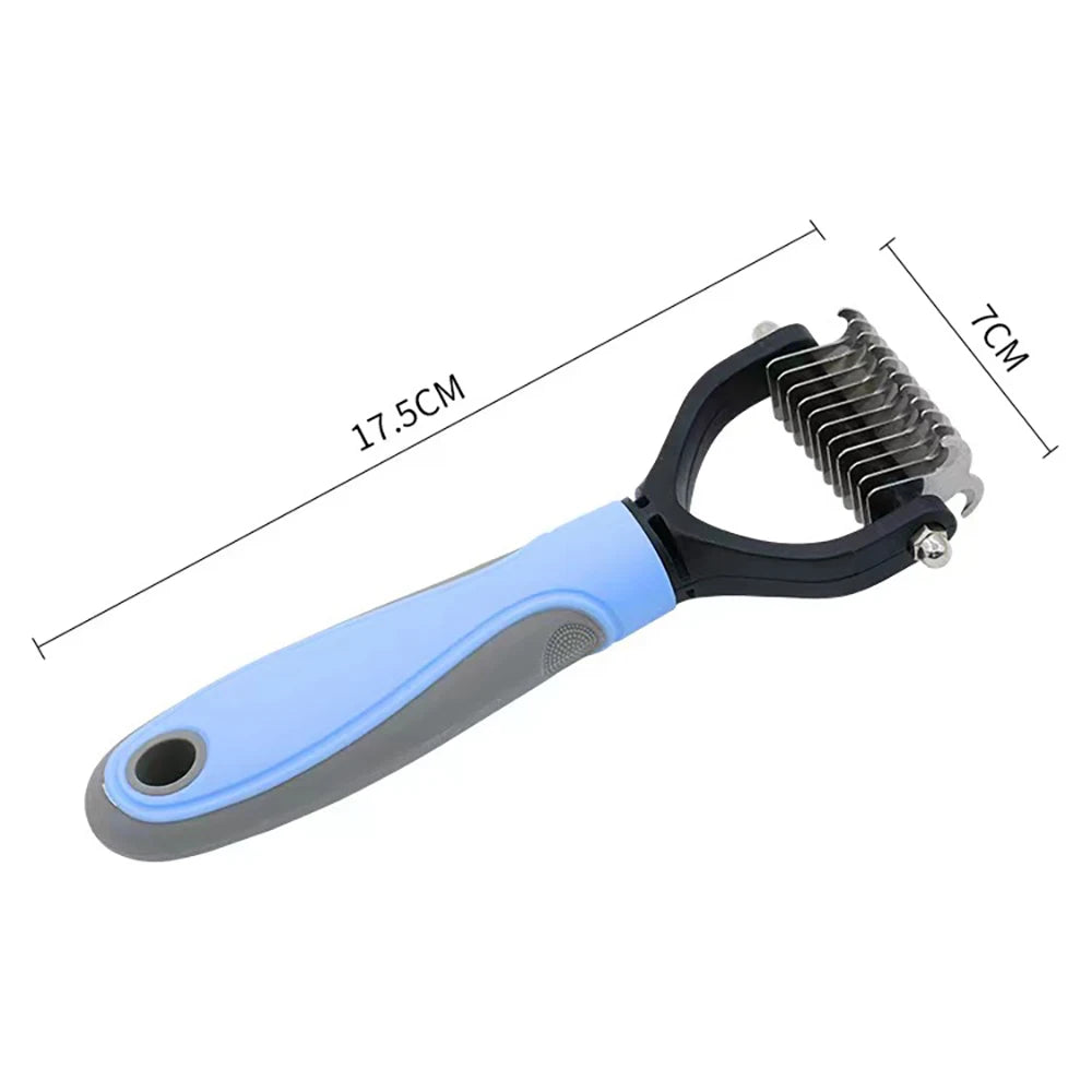 Double-Sided Deshedding Comb for Dogs