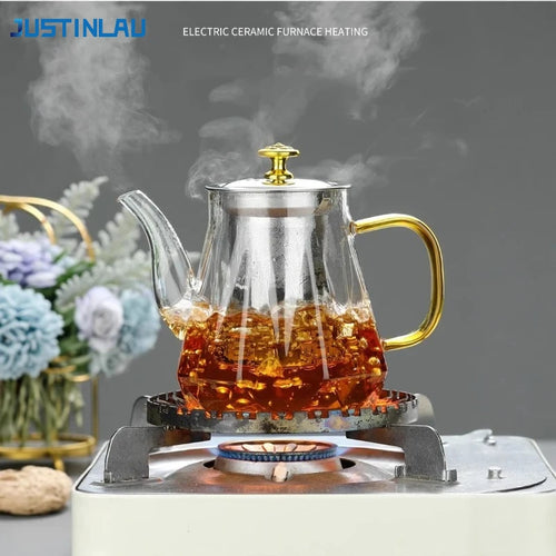Diamond Glass Teapot with Loose Leaf Infuser