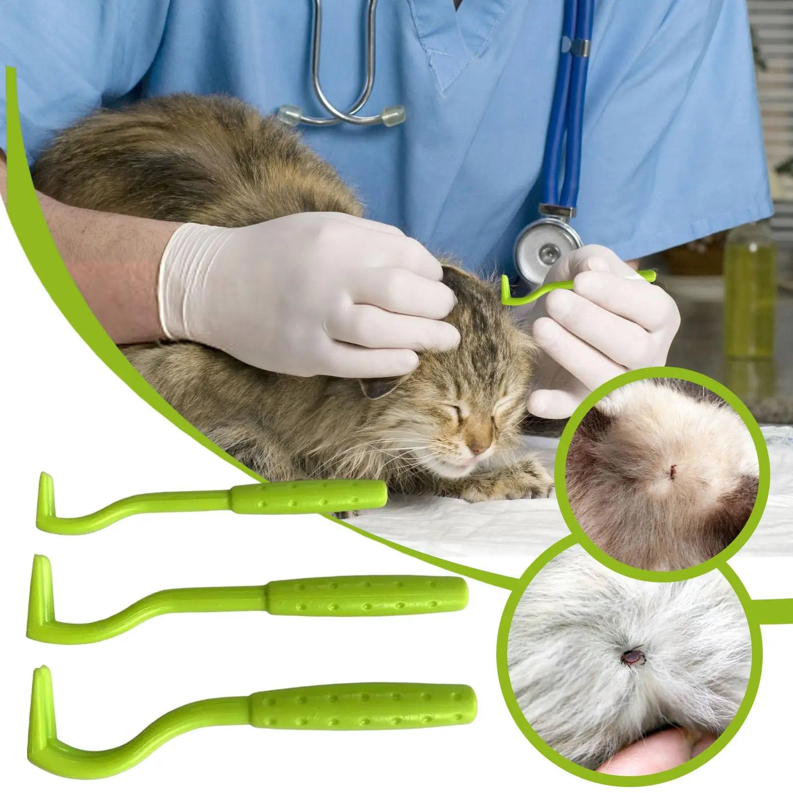 3pcs Tick Remover