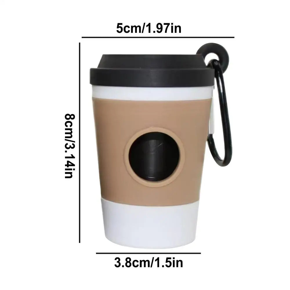 Coffee Cup Pet Waste Bag Dispenser