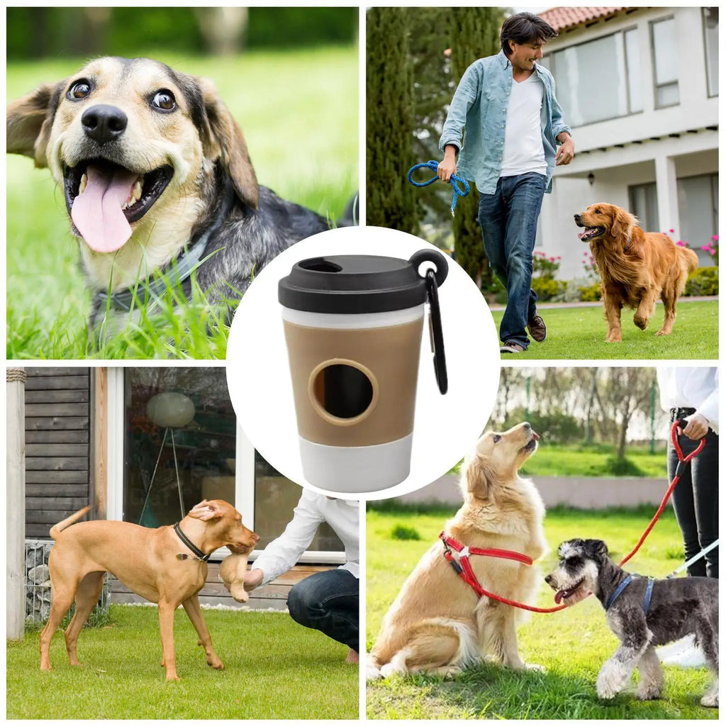 Coffee Cup Pet Waste Bag Dispenser